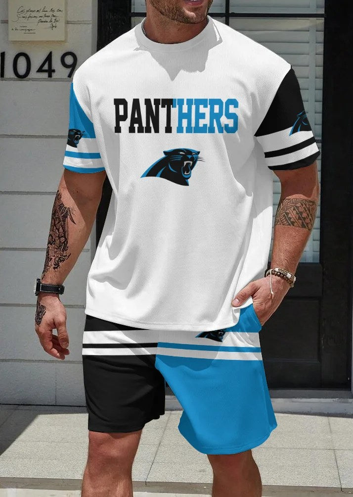 Carolina Panthers T-shirt and Shorts AZBTTSAS000053
