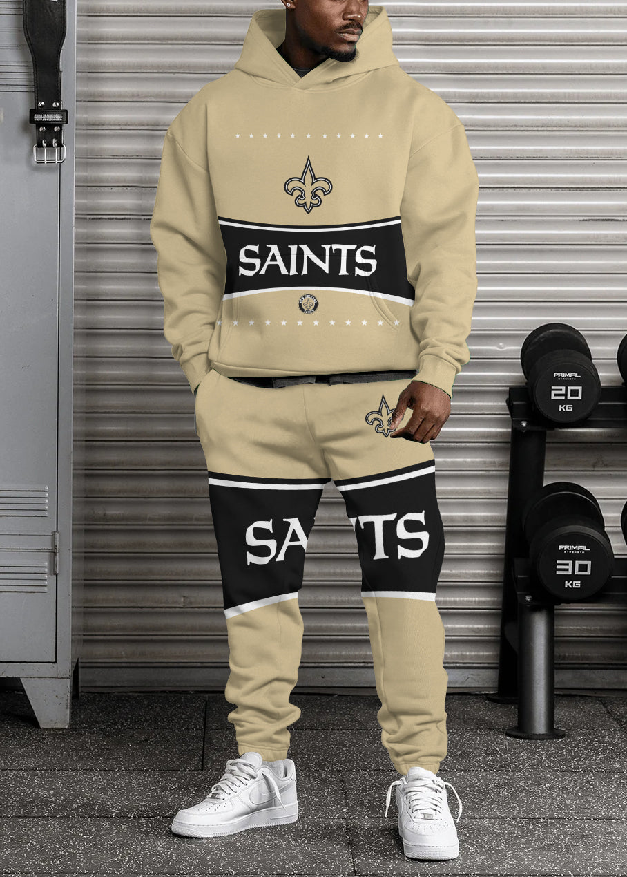 New Orleans Saints Combo Pullover Hoodie And Sweatpants AZBTPHSP000426
