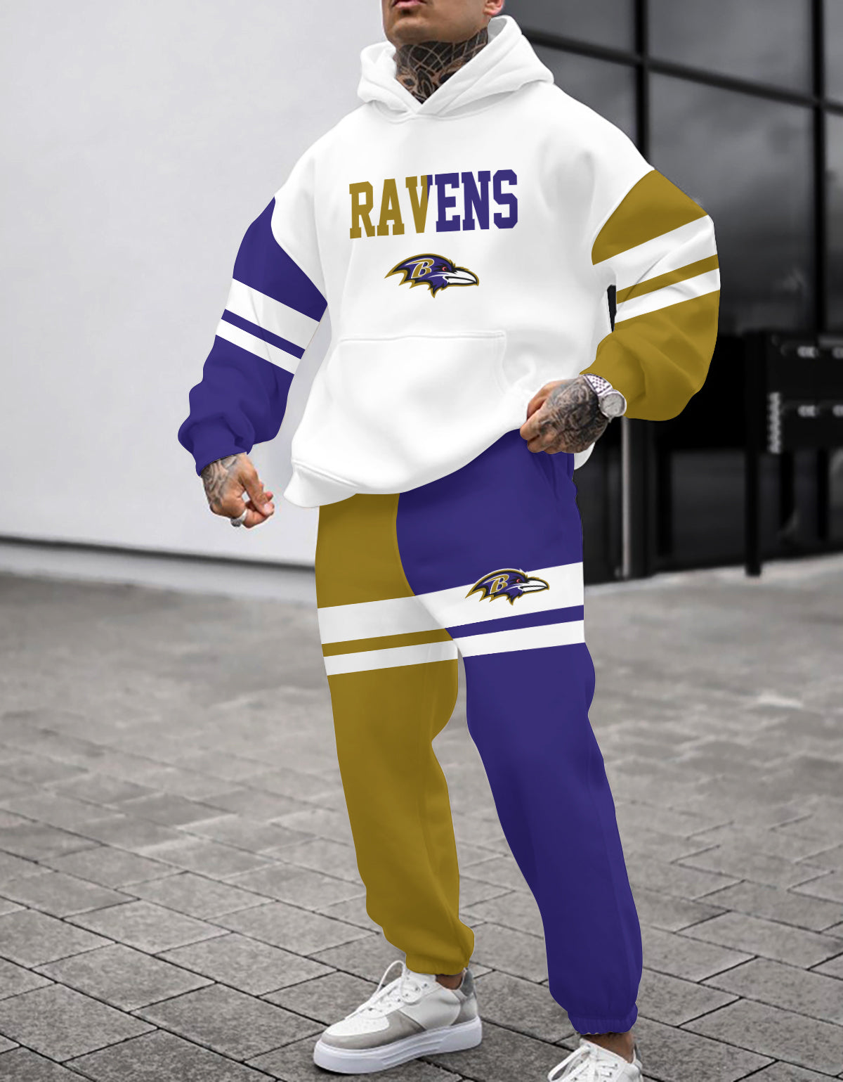 Baltimore Ravens Combo Pullover Hoodie And Sweatpants AZBTPHSP000147
