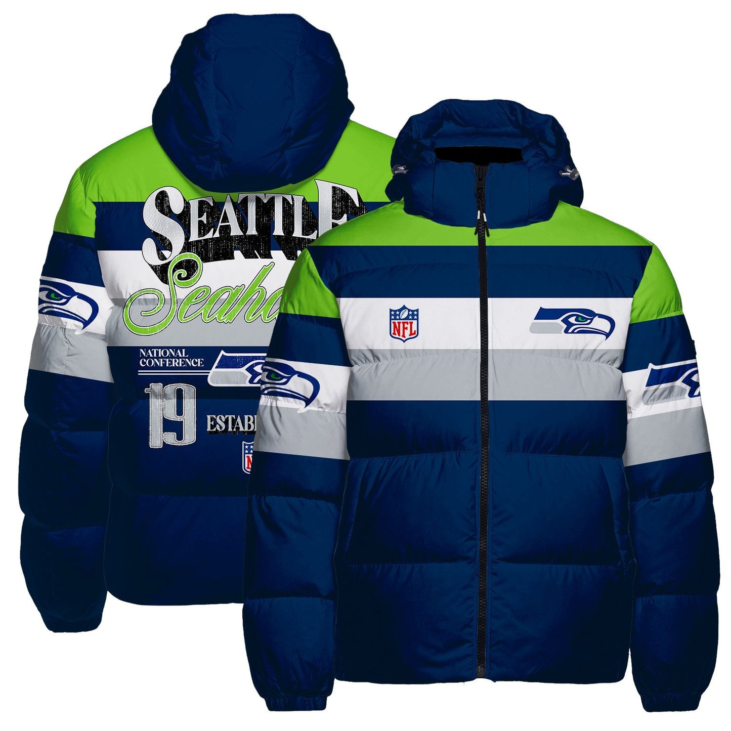 Seattle Seahawks CozyCloud Down Jacket AZBTDWJ000291