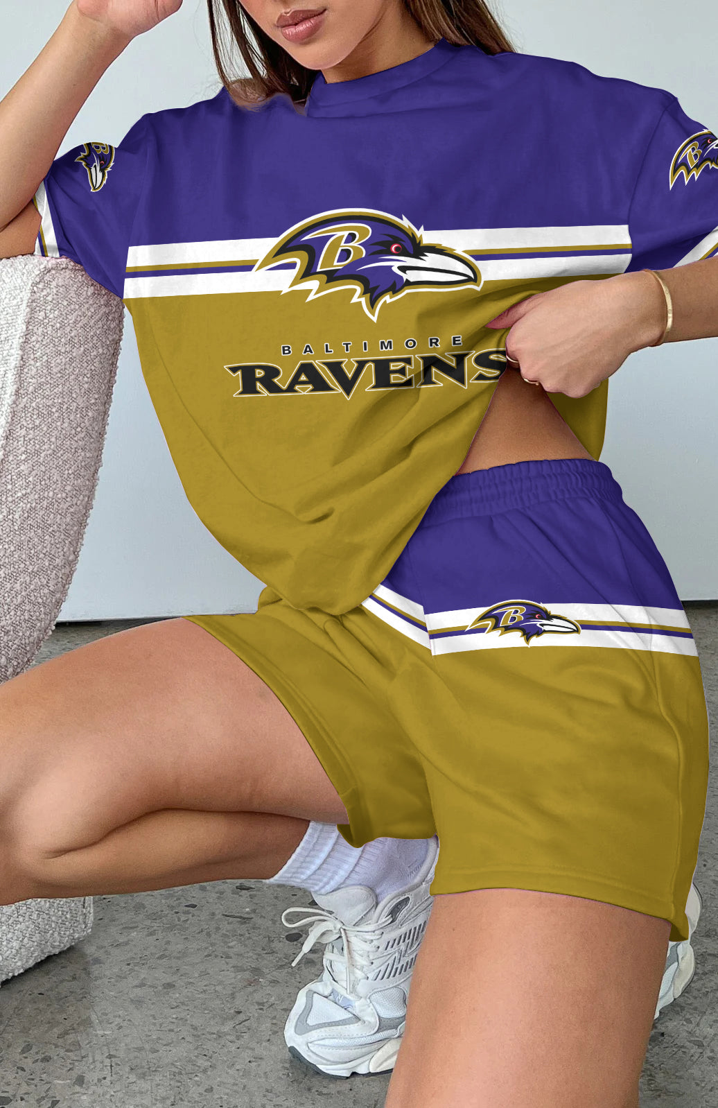 Baltimore Ravens Limited Edition Top And Shorts Two-Piece Suits