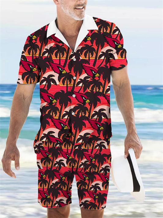 Arizona Cardinals Combo Hawaiian Shirt and Shorts AZBTHWSS000096