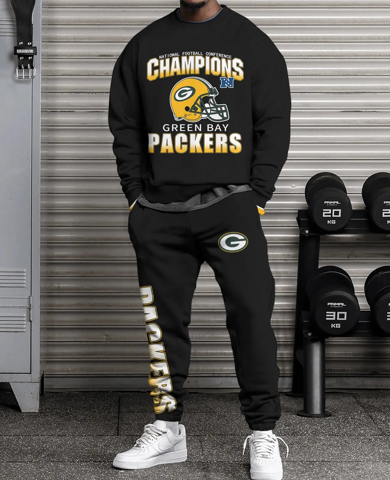 Green Bay Packers Combo 3D Sweatsuit and Sweatpants Unisex CBSP116