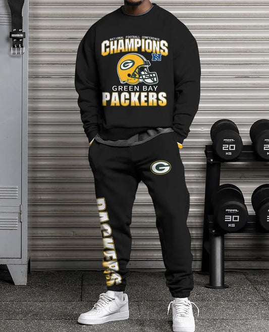 Green Bay Packers Combo 3D Sweatsuit and Sweatpants Unisex CBSP116