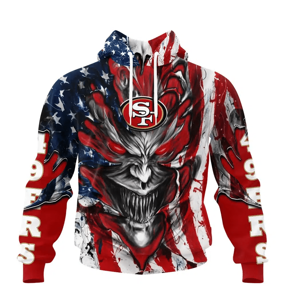 San Francisco 49ers All Over Printed T-shirt Sweatshirt Hoodie AZCHD595