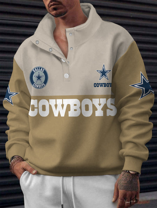 Dallas Cowboys Casual Colorful Stand Collar Sweatshirt AZBTSCSW000522