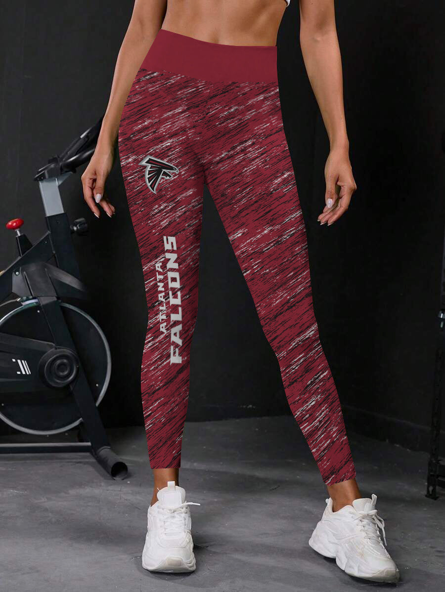 Atlanta Falcons  High Waist Push Up Printed Leggings