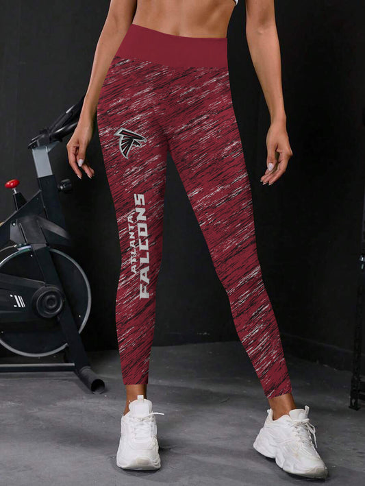 Atlanta Falcons  High Waist Push Up Printed Leggings