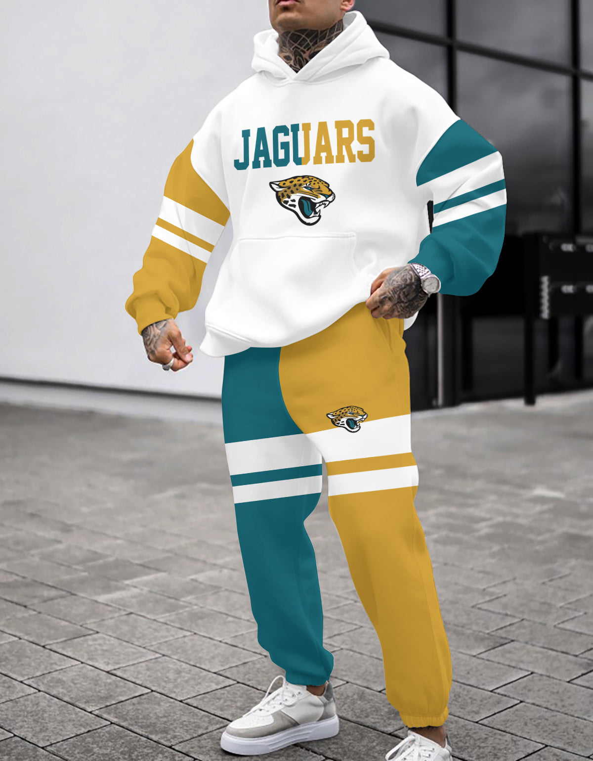 Jacksonville Jaguars Combo Pullover Hoodie And Sweatpants AZBTPHSP000148