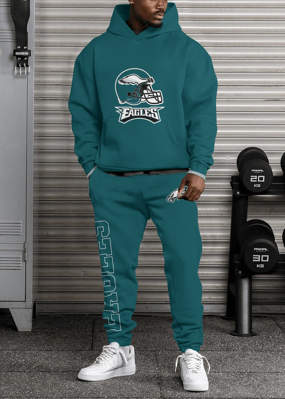 Philadelphia Eagles Combo Pullover Hoodie And Sweatpants AZBTPHSP000074