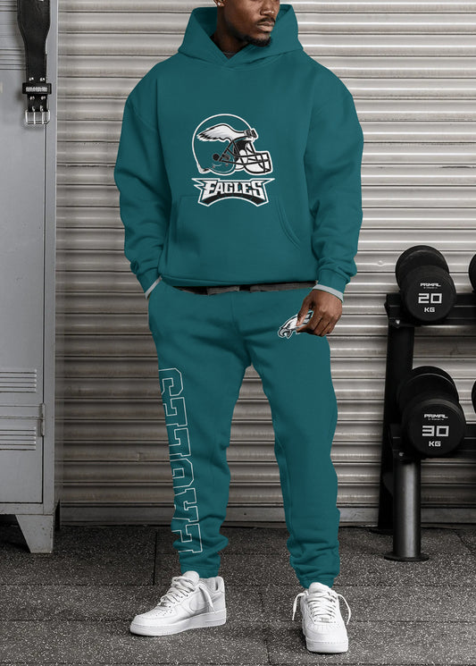 Philadelphia Eagles Combo Pullover Hoodie And Sweatpants AZBTPHSP000074