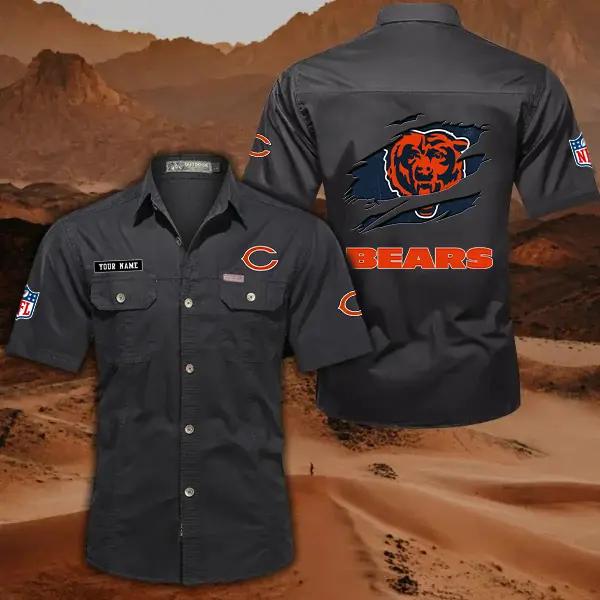 Chicago Bears Men’s Short Sleeve Cargo Shirts New 2025 AZBT2DCGS000006