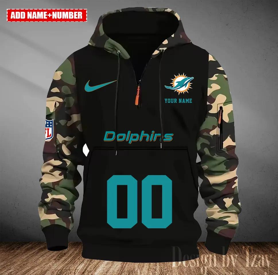 Miami Dolphins Camouflage Hooded Sweatshirt HA20