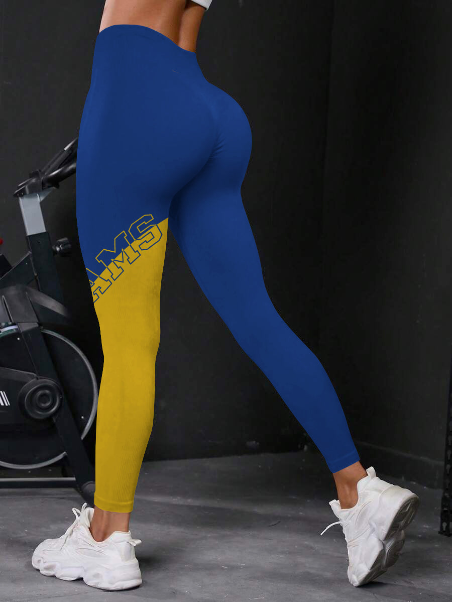 Los Angeles Rams High Waist Push Up Printed Leggings (4)