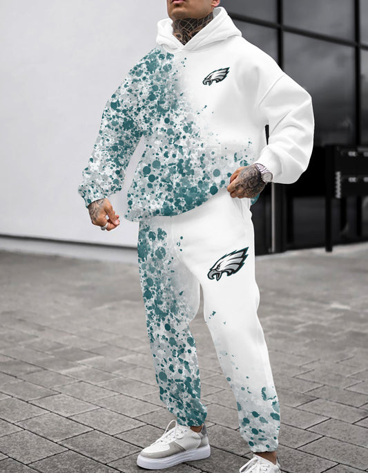Philadelphia Eagles Combo Pullover Hoodie And Sweatpants AZBTPHSP000344