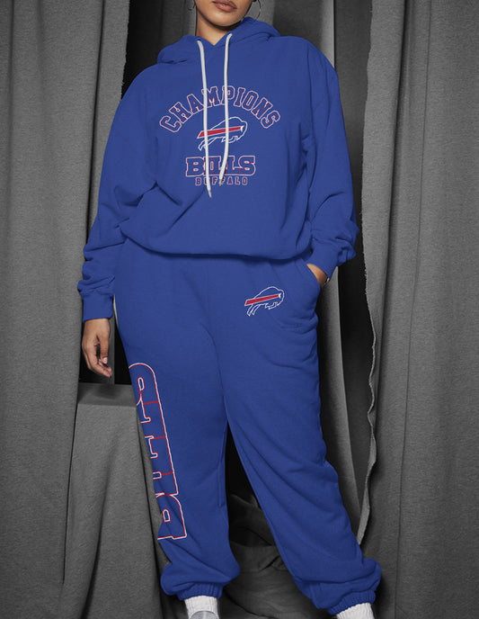 Buffalo Bills Combo Pullover Hoodie And Sweatpants AZBTPHSP000177
