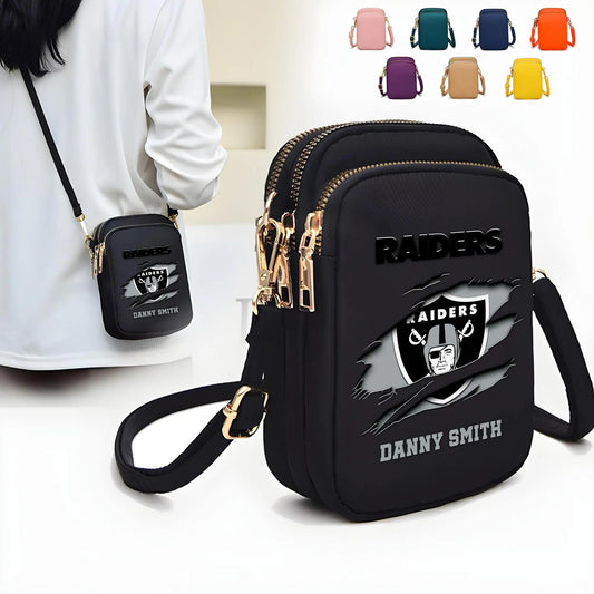 Las Vegas Raiders Mini Crossbody Bag for Women New Trending 2025 AZBT2DMCB000057
