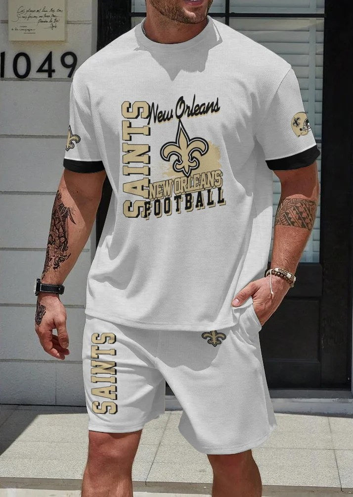 New Orleans Saints T-shirt and Shorts AZBTTSAS000042
