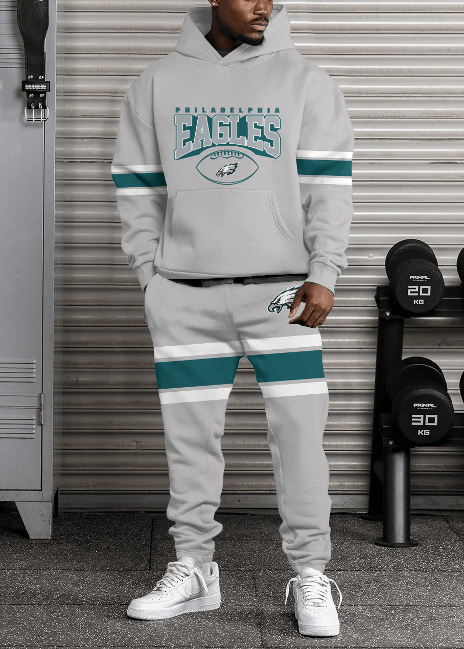Philadelphia Eagles Combo Pullover Hoodie And Sweatpants AZBTPHSP000343