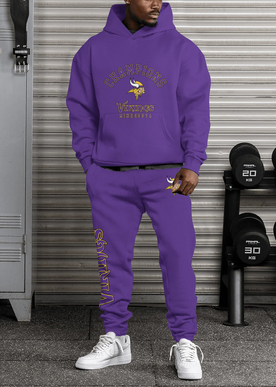 Minnesota Vikings Combo Pullover Hoodie And Sweatpants AZBTPHSP000085