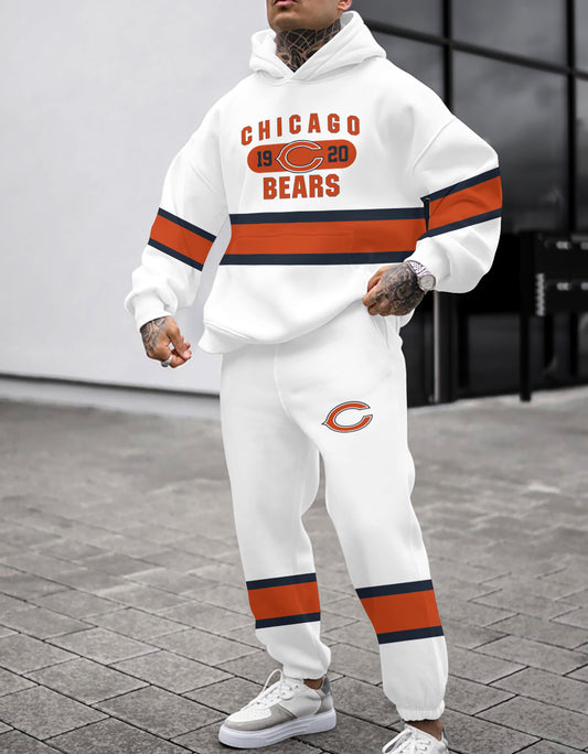 Chicago Bears Combo Pullover Hoodie And Sweatpants AZBTPHSP000325