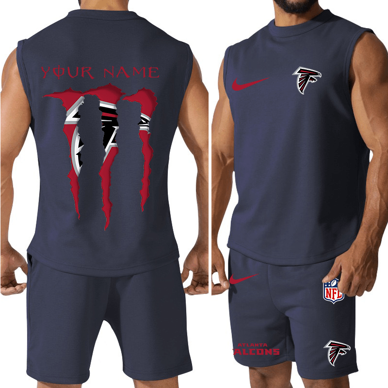 Atlanta Falcons Colorful Combo Men Jersey Tank Top and Shorts AZBTCMJTTS000007