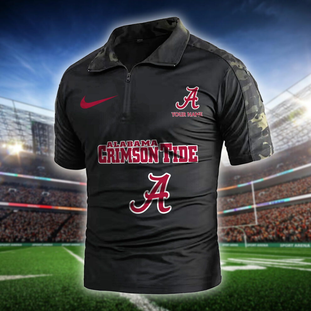 Alabama Crimson Tide Army Polo Shirt AZBTAPS000054