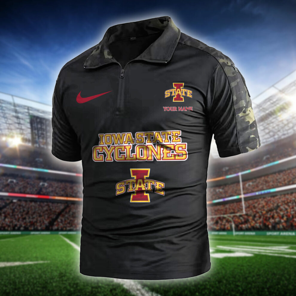Iowa State Cyclones Army Polo Shirt AZBTAPS000017