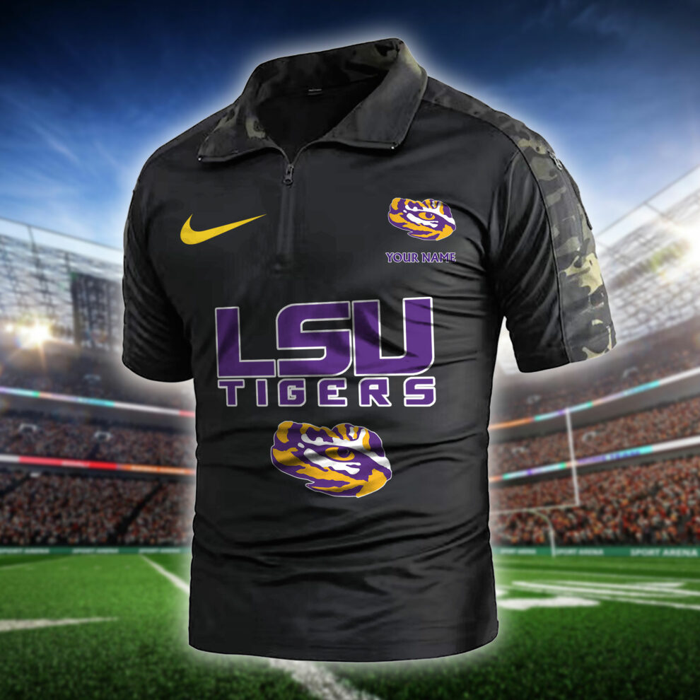 LSU Tigers  Army Polo Shirt AZBTAPS000019