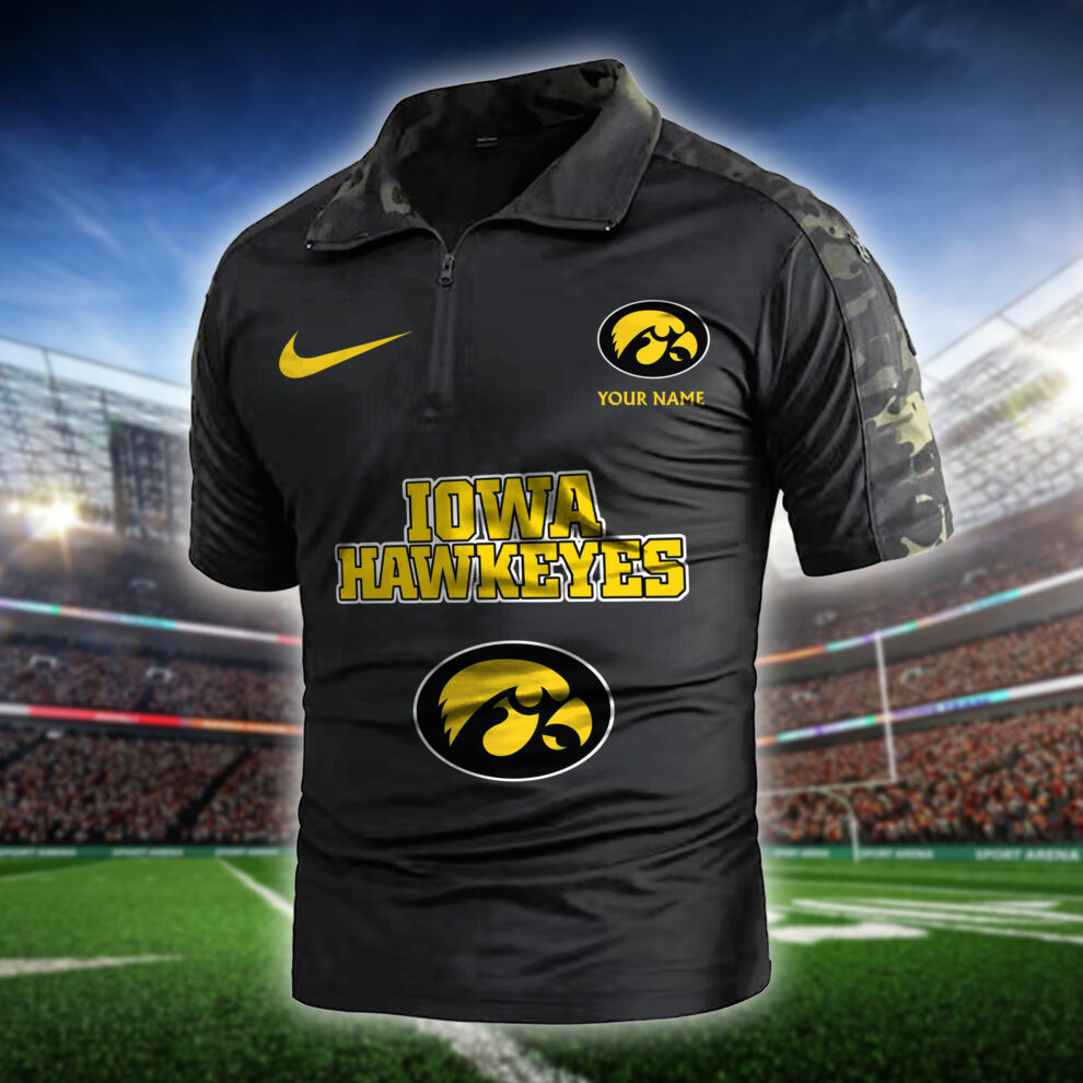 Iowa Hawkeyes  Army Polo Shirt AZBTAPS000004