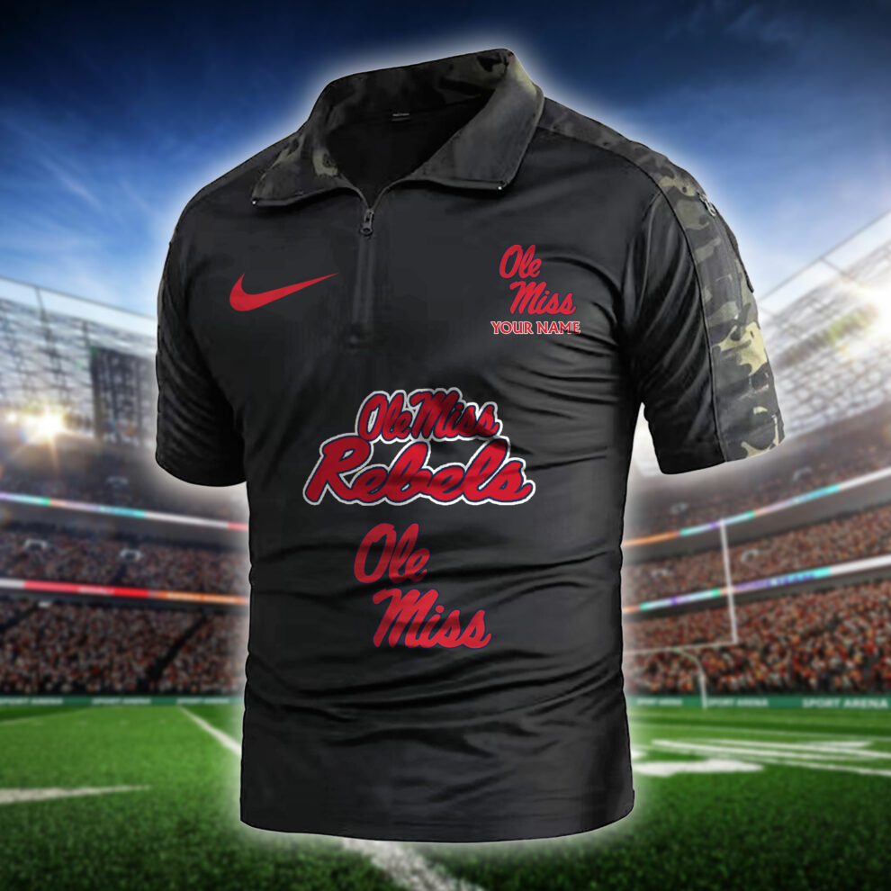 Ole Miss Rebels Army Polo Shirt AZBTAPS000005