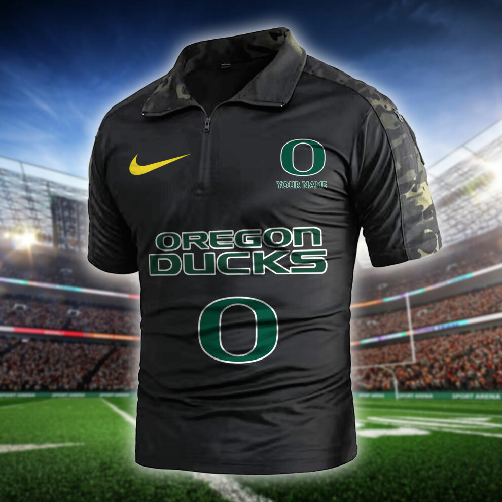 Oregon Ducks  Army Polo Shirt AZBTAPS000006