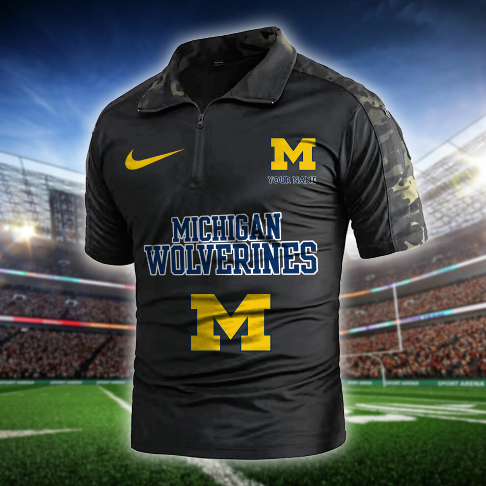 Michigan Wolverines  Army Polo Shirt AZBTAPS000009