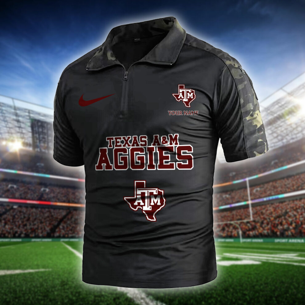 Texas A&M Aggies Army Polo Shirt AZBTAPS000011