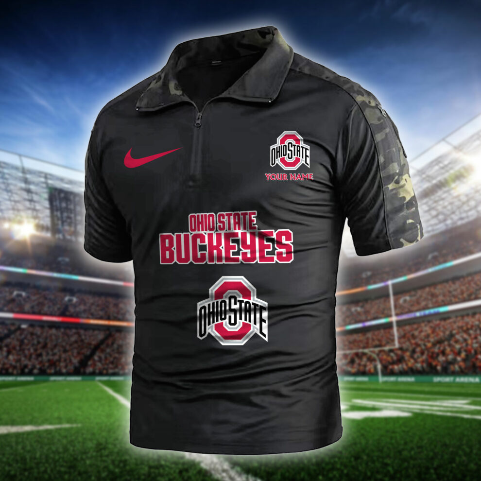 Ohio State Buckeyes Army Polo Shirt AZBTAPS000058