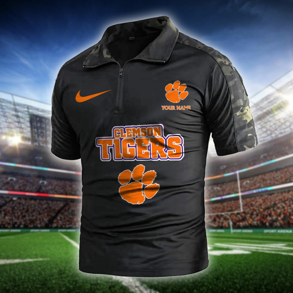 Clemson Tigers  Army Polo Shirt AZBTAPS000057
