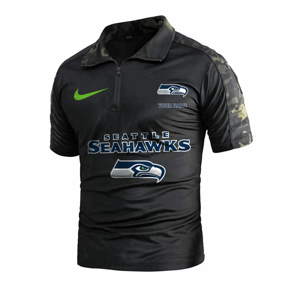 Seattle Seahawks Army Polo Shirt AZBTAPS000024