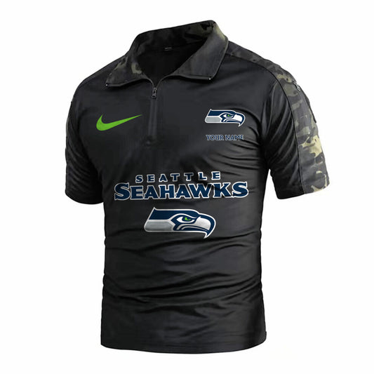 Seattle Seahawks Army Polo Shirt AZBTAPS000024