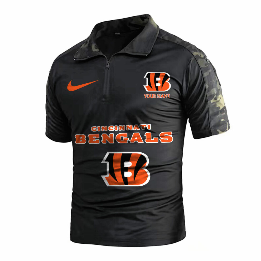 Cincinnati Bengals Army Polo Shirt AZBTAPS000044
