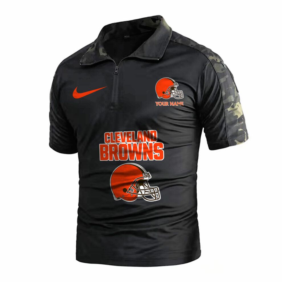 Cleveland Browns Army Polo Shirt AZBTAPS000045