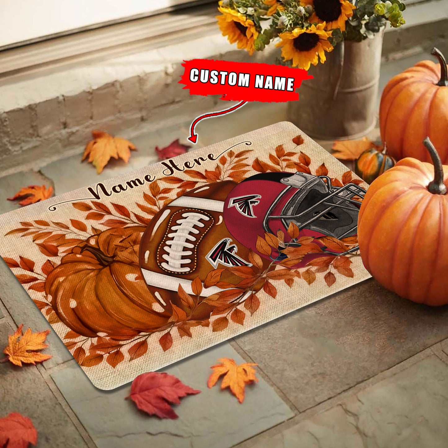 Atlanta Falcons  Fall Doormat New Collection AZBTDM000043