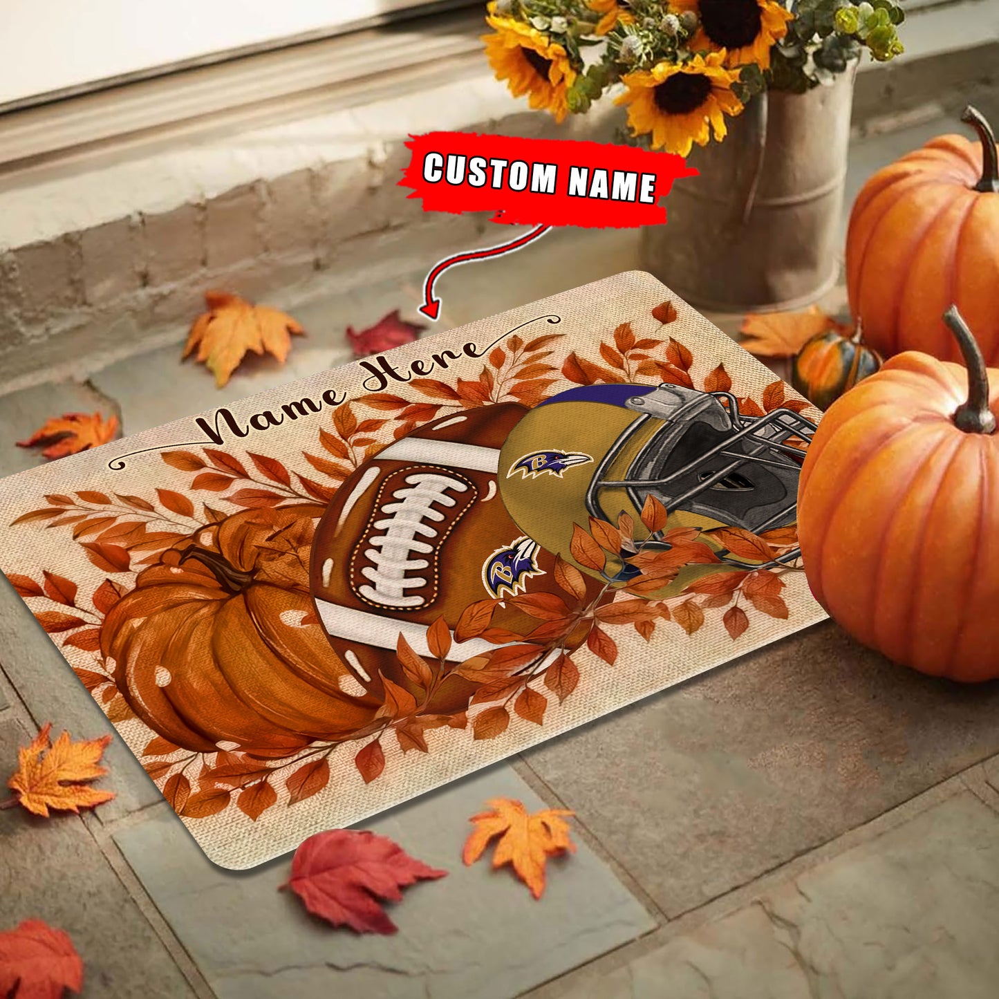 Baltimore Ravens  Fall Doormat New Collection AZBTDM000044