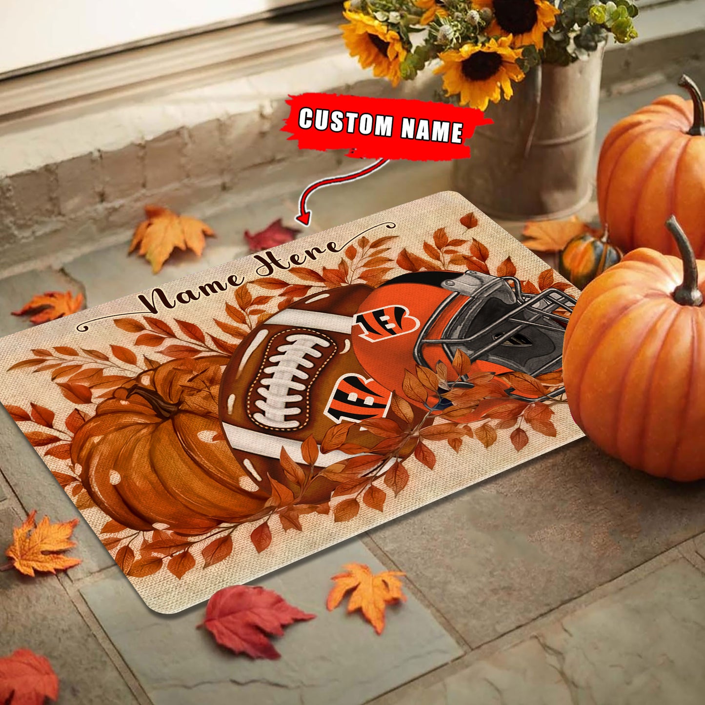 Cincinnati Bengals  Fall Doormat New Collection AZBTDM000048