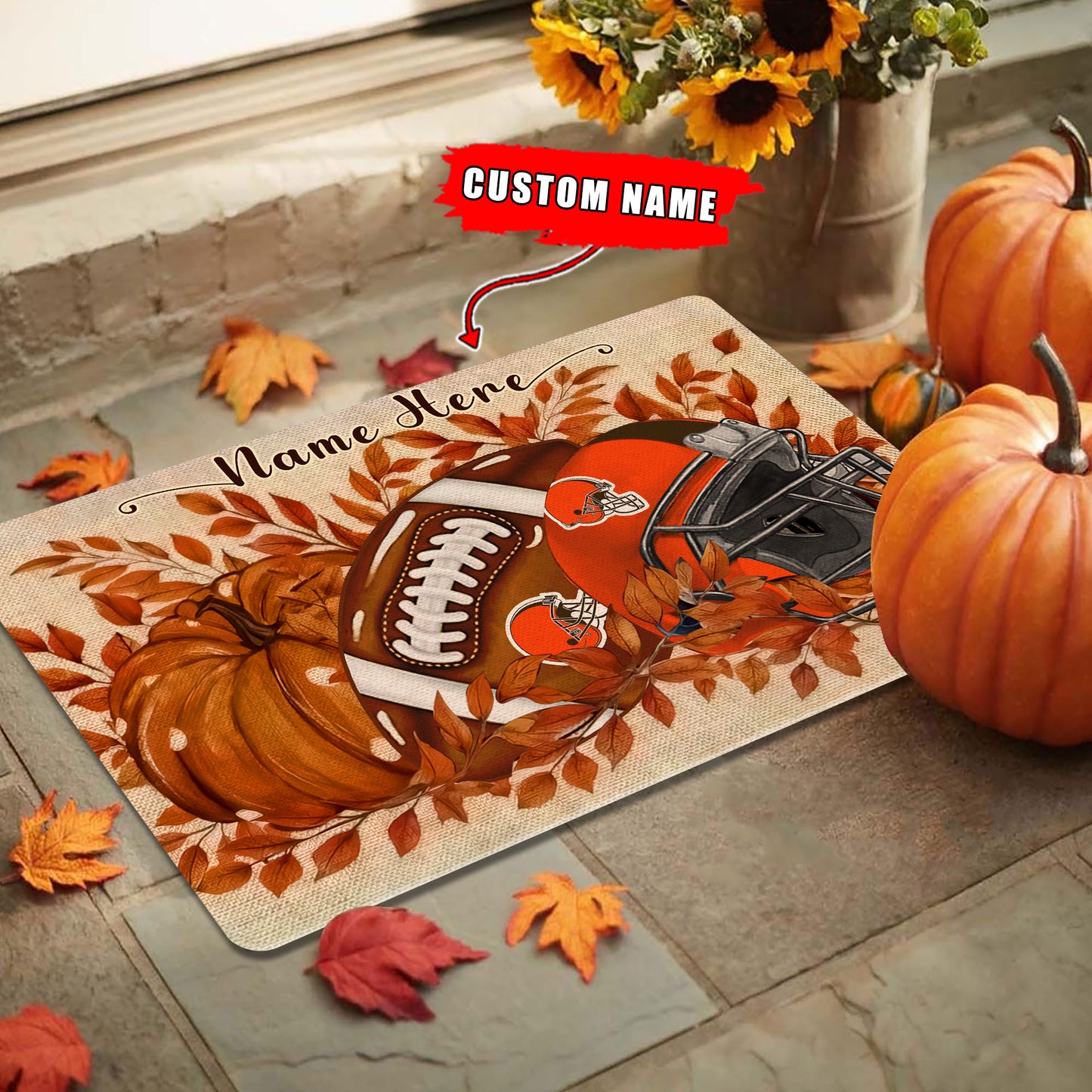 Cleveland Browns  Fall Doormat New Collection AZBTDM000049