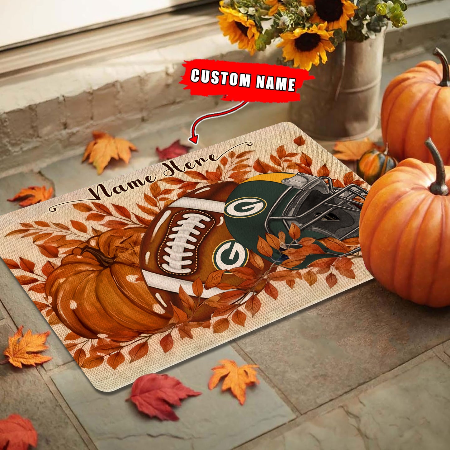 Green Bay Packers  Fall Doormat New Collection AZBTDM000052