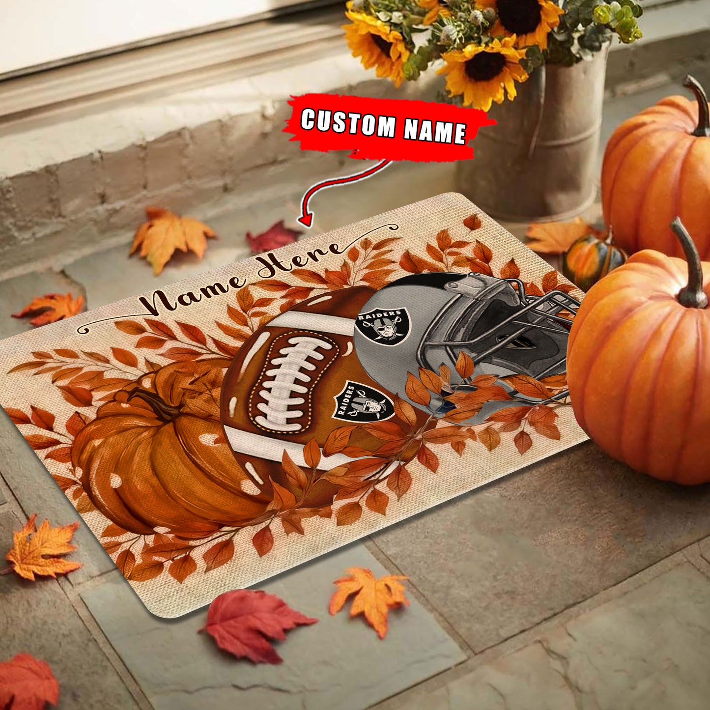 Las Vegas Raiders  Fall Doormat New Collection AZBTDM000059