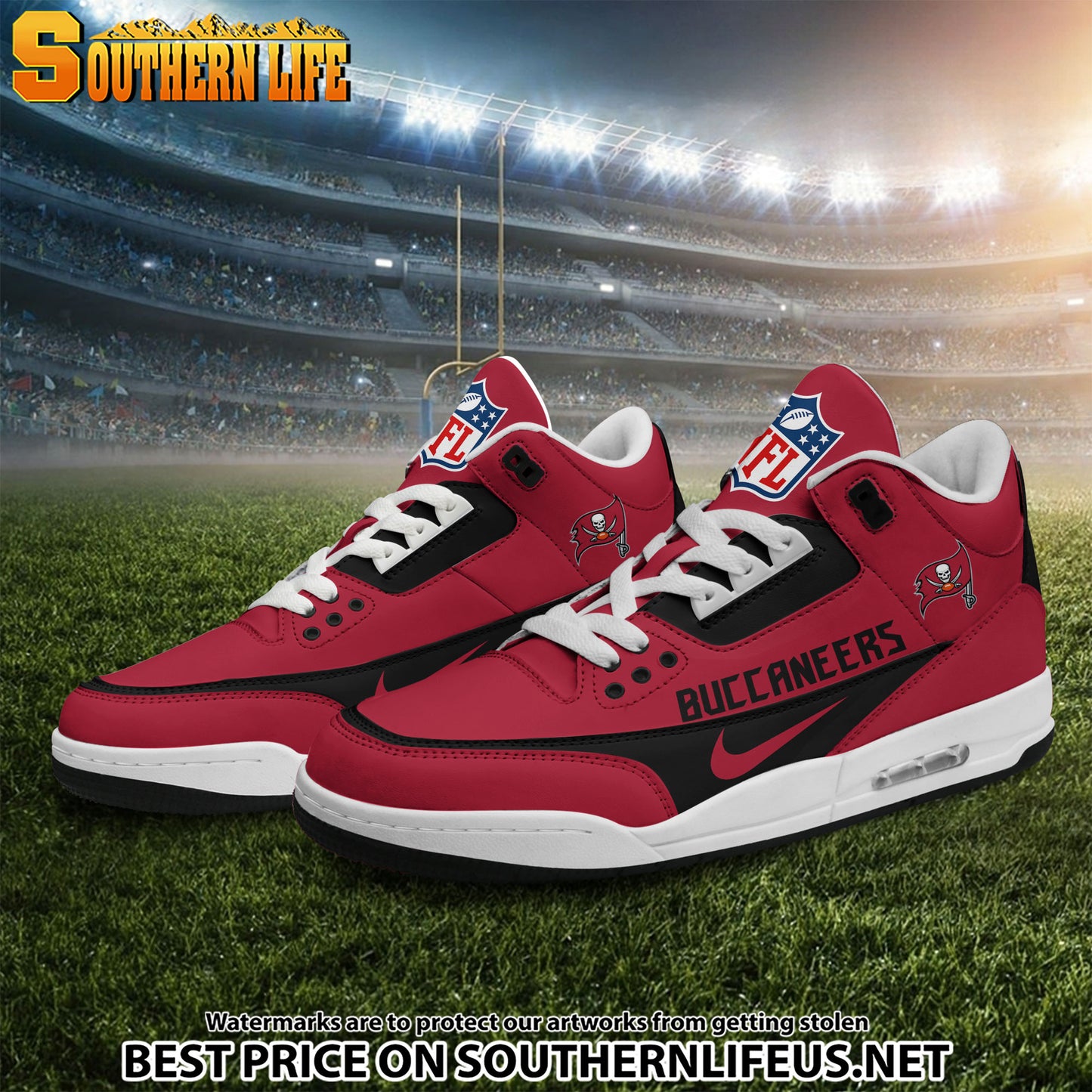 Tampa Bay Buccaneers JD3 New Sport Football Sneakers AZBTAJ3000295