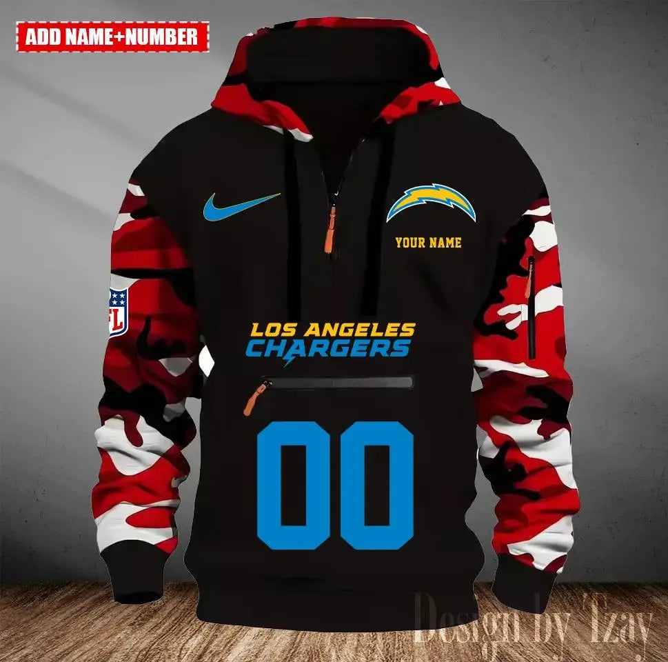 Los Angeles Chargers Camouflage Hooded Sweatshirt HA18