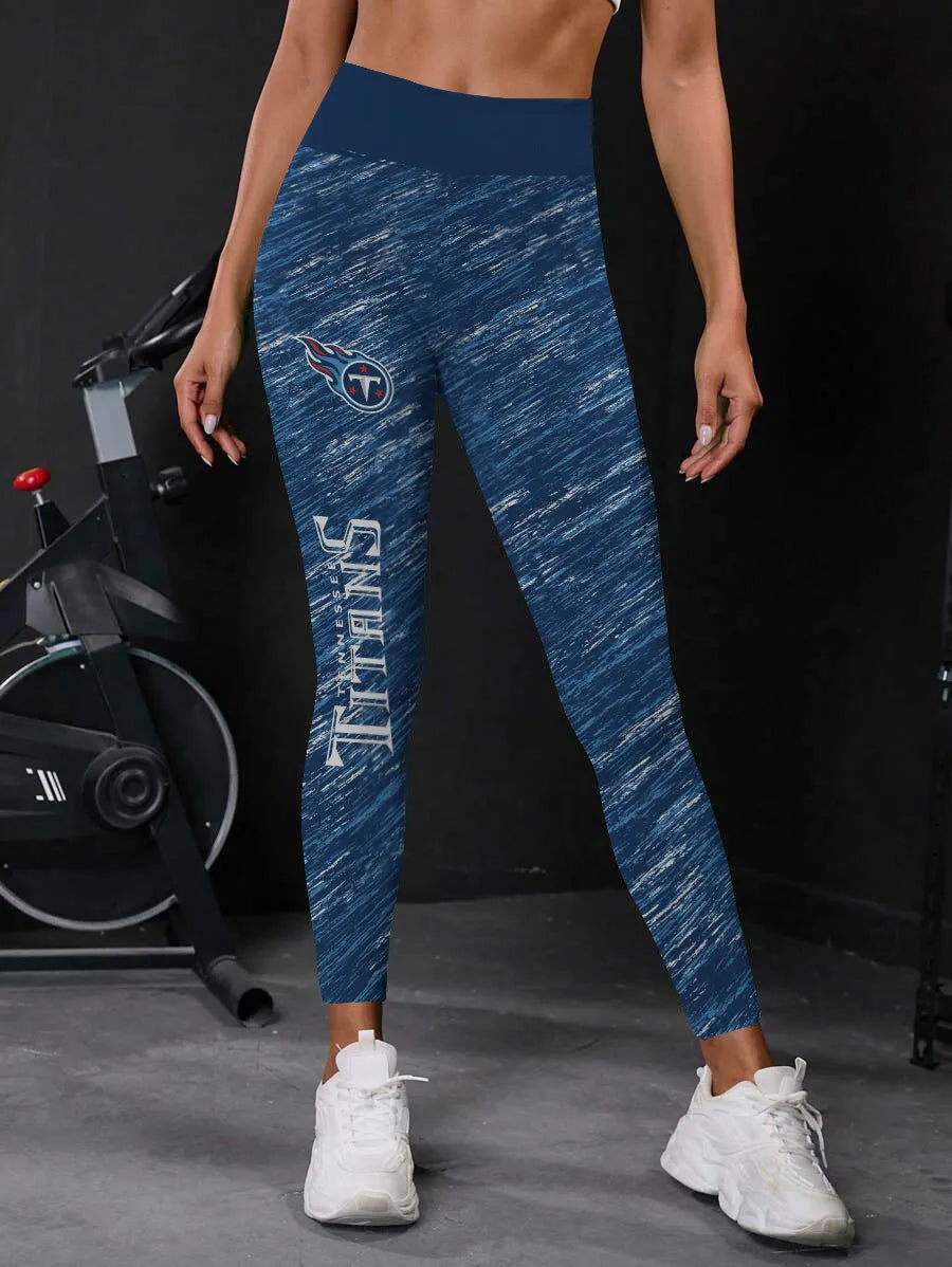 Tennessee Titans High Waist Push Up Printed Leggings (1)