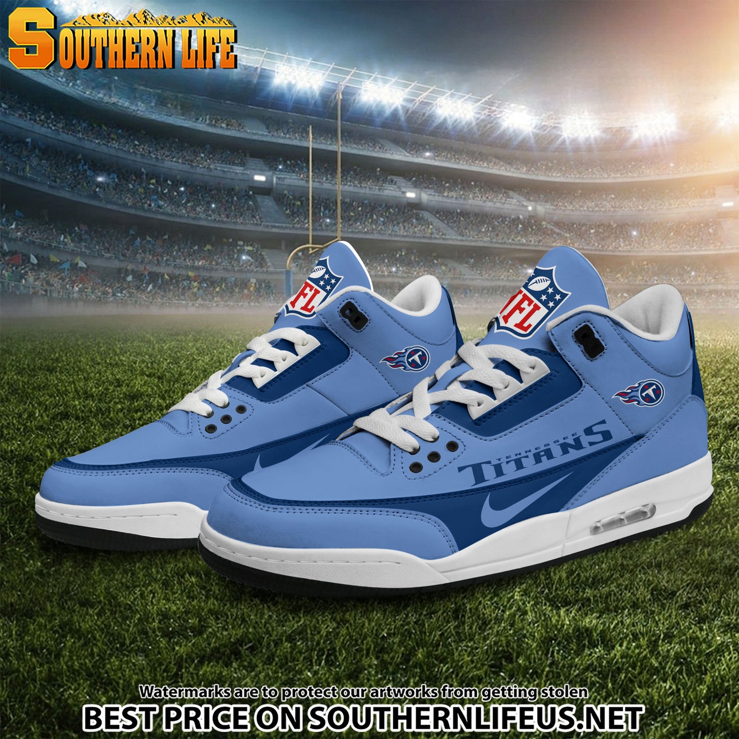 Tennessee Titans JD3 New Sport Football Sneakers AZBTAJ3000296